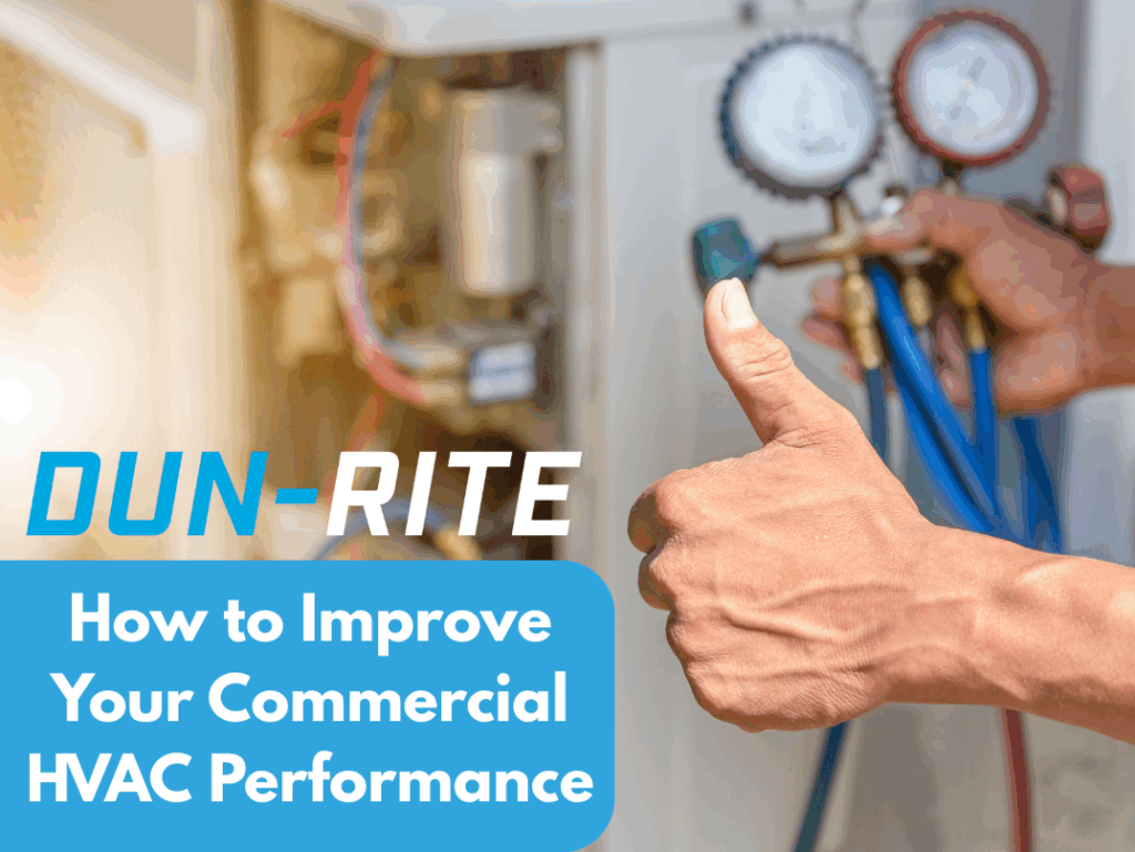 Technician improving commercial HVAC performance in Texas